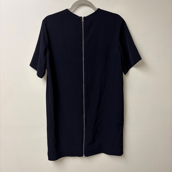 Everlane Japanese Go Weave Back Zip Dark Navy Dress Size 8 - Picture 5 of 5